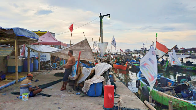 Suasana Tambak Lorok usai dikunjungi Wakil Ketua DPR RI, Fadli Zon. Foto: Afiati Tsalitsati/kumparan