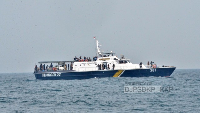 Kapal Pengawas Perikanan (KP) Hiu Macan 001 milik PSDKP KKP. Foto: Dok. PSDKP KKP