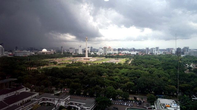 Ilustrasi Cuaca Buruk di Jakarta. Foto: Iqbal Firdaus/kumparan