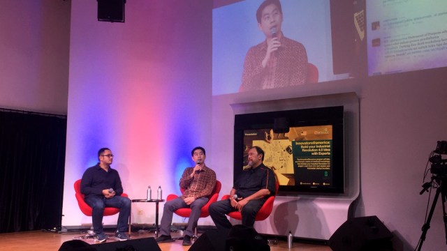 Diskusi revolusi industri 4.0 tentang AI di @america Pasific Place, Jakarta, Kamis (21/2). Foto: Nurul Nur Azizah/kumparan