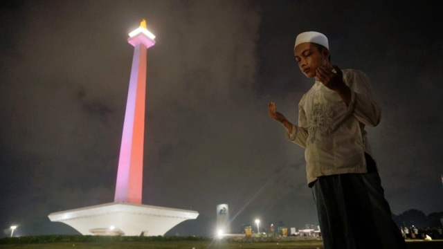 Malam Munajat 212,Monumen Nasional (Monas)