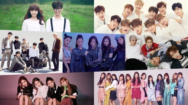 Grup K-Pop yang mendapatkan trofi acara musik tercepat Foto: Berbagai sumber