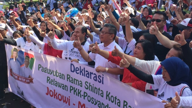 Deklarasi dukungan Jokowi-Ma’ruf di Kota Bandung. Foto: Okky Ardiansyah/kumparan