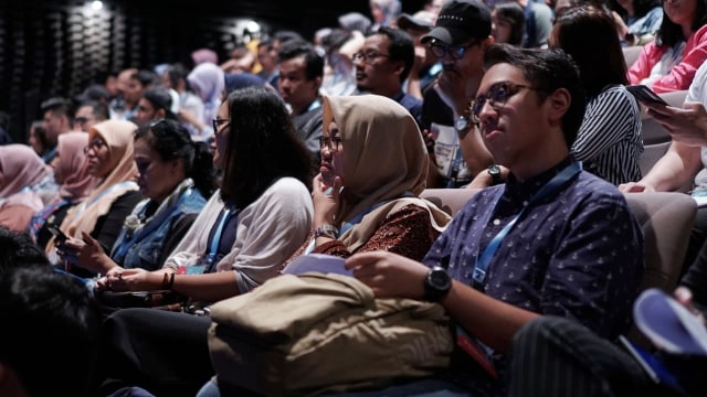 Workshop kumparan Diskusyen di Teater Salihara, Pasar Minggu, Jakarta.