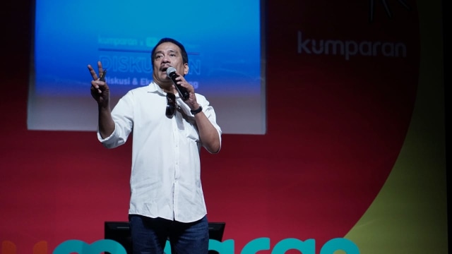 Workshop kumparan Diskusyen di Teater Salihara, Pasar Minggu, Jakarta, Budiman Hakim