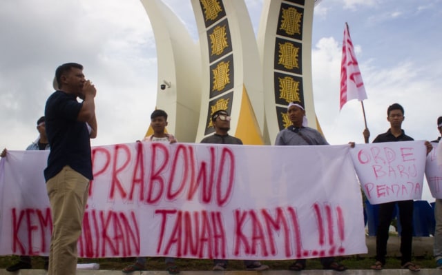 Demonstrasi massa Gayo Merdeka di Banda Aceh, Sabtu (23/2/2019). Foto: Habil Razali/acehkini