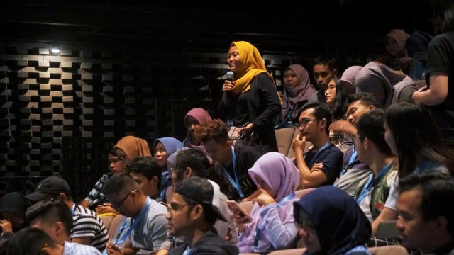 Workshop kumparan Diskusyen di Teater Salihara, Pasar Minggu, Jakarta