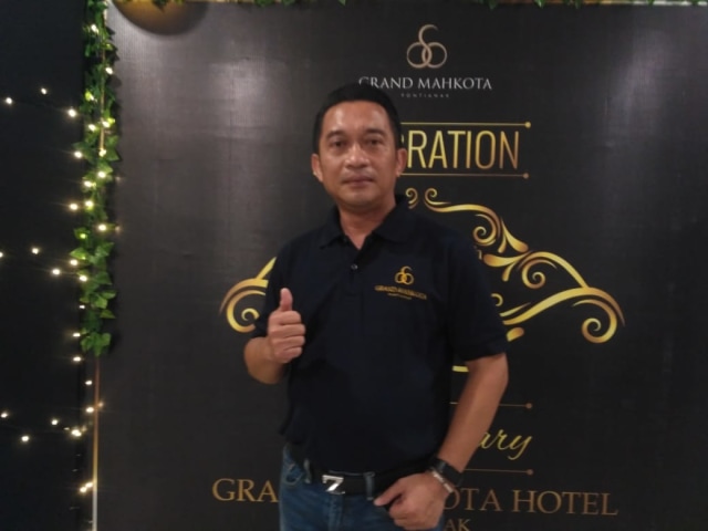 General Manager (GM) Hotel Grand Mahkota, M.Rizal Razikan. Foto:Hi!Pontianak