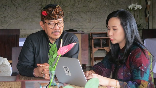 Livi Zhen saat bertemu Wagub Bali Cokorda Artha Ardhana Sukawati, Sabtu (23/2) - kanalbali/RLS