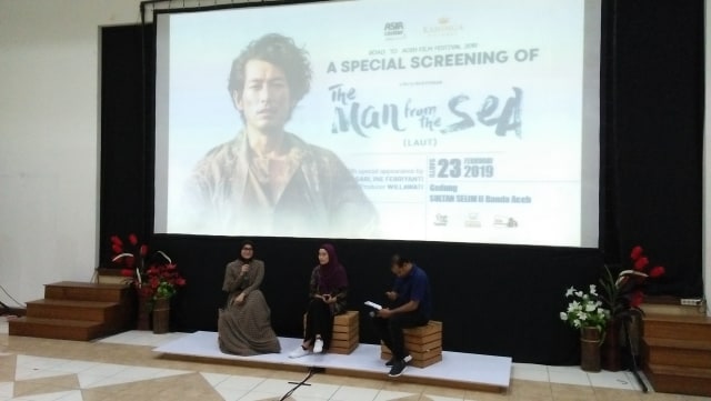 Special screening film The Man from The Sea di Banda Aceh, Sabtu (23/2). Foto: Husaini/acehkini