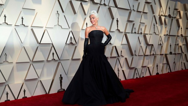 Lady Gaga di Red Carpet Oscar 2019. Foto: REUTERS/Mario Anzuoni