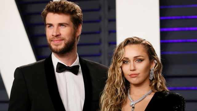 Liam Hemsworth dan Miley Cyrus di Academy Awards 2019. Foto: REUTERS/Danny Moloshok