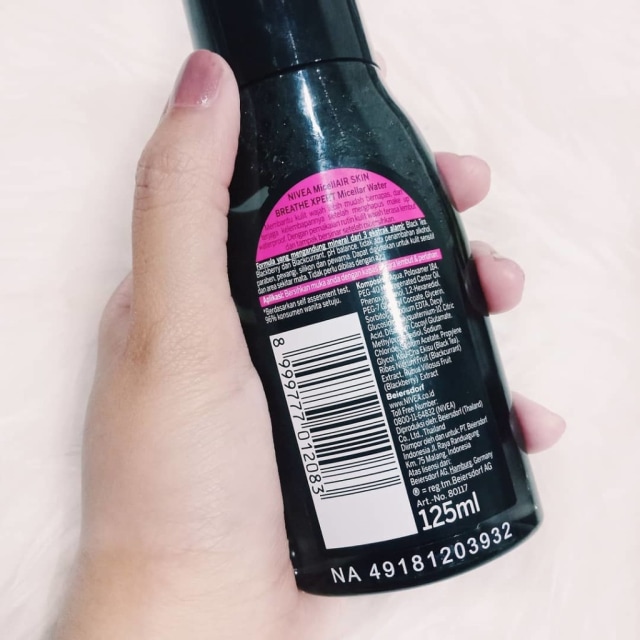 nivea micellar water hitam