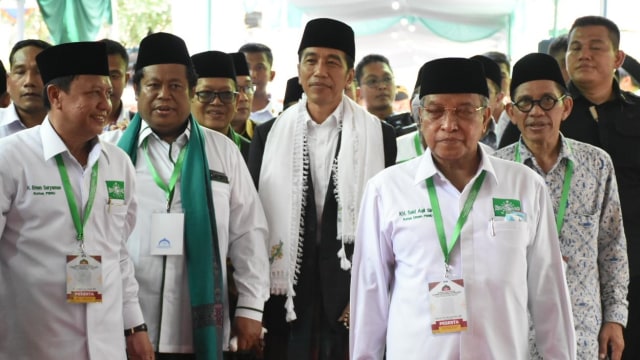 Presiden Joko Widodo hadiri Munas PBNU di Banjar, Jawa Barat, Rabu (27/2). Foto: Dok. PBNU