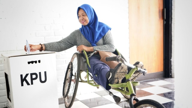 Sosialisasi pemilu terhadap warga disabilitas Kota Bandung. (Foto-foto: Agus Bebeng/Bandungkiwari)