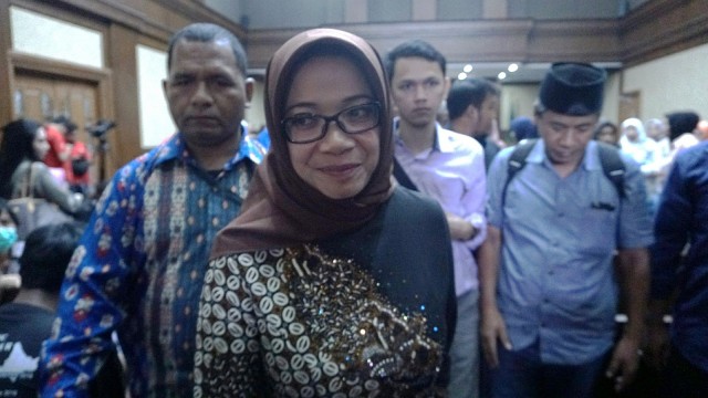 Eni Maulani Saragih usai menjalani sidang dengan agenda putusan di Pengadilan Tipikor, Jakarta, Jumat (1/3/2019). Foto: Nugroho Sejati/kumparan