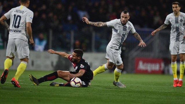 Suasana jalannya laga Cagliari versus Inter. Foto: Dok. Inter Milan