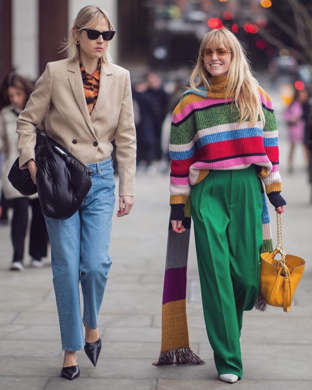 Street style di London Fashion Week 2019. Foto: @streetrends/ Instagram