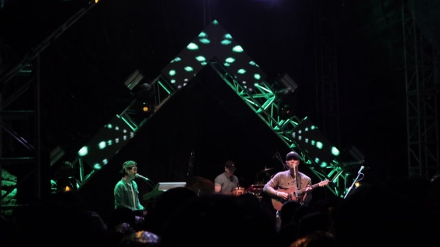 Konser tahunan Lalala Festival menyajikan konser musik dalam suasana hutan di Orchid Forest Cikole, Lembang, Kabupaten Bandung Barat. (Nida Yasmin) 