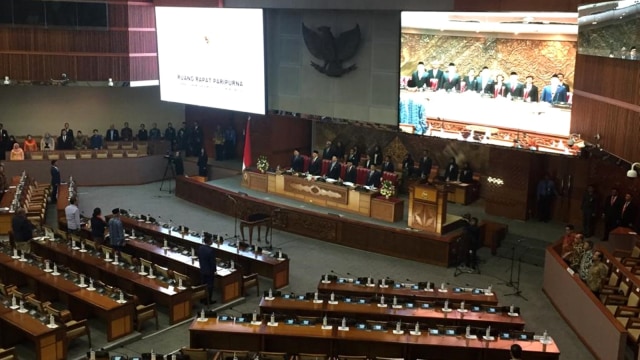 Rapat Paripurna ke-13 Pembukaan Masa Sidang ke-IV Tahun 2018-2019 di Gedung DPR RI, Senayan, Jakarta Pusat, Senin (4/3). Foto: Rafyq Panjaitan/kumparan
