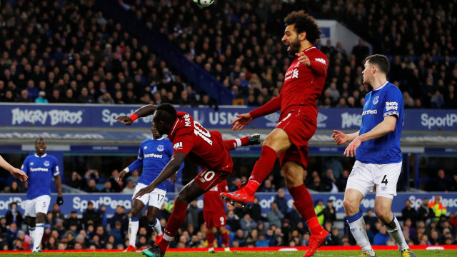 Mohamed Salah di laga lawan Everton Foto: REUTERS/Phil Noble