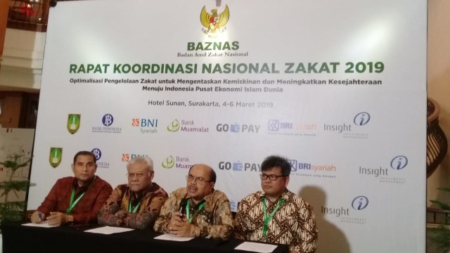 Suasana konferensi pers Badan Amil Zakat Nasional (Baznas) di The Sunan Hotel, Kota Solo, Jawa Tengah, Senin (4/2/2019). (Agung Santoso) 