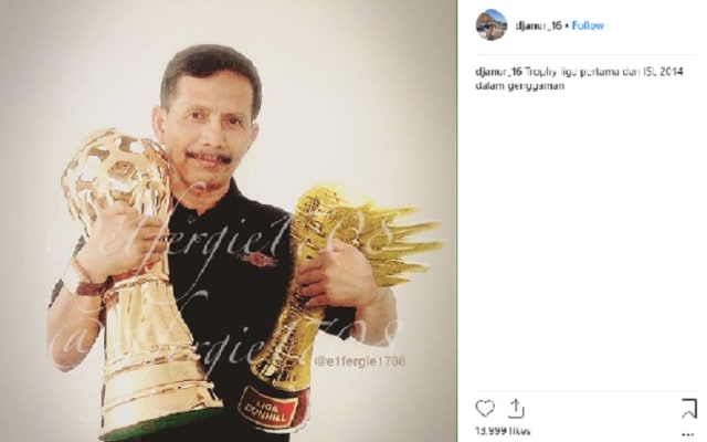 Instagram Djadjang Nurdjaman, pelatih Persebaya Surabaya, mantan pelatih Persib dan PSMS Medan
