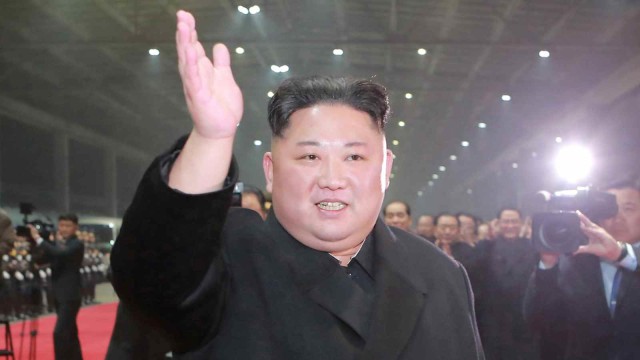 Pemimpin Korea Utara, Kim Jong-un, tiba di Pyongyang, Korea Utara. Foto: KCNA via REUTERS