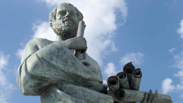 Patung filsuf Socrates di Yunani