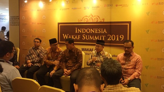 Konferensi pers Indonesia Wakaf Summit 2019. Foto: Elsa Toruan/kumparan