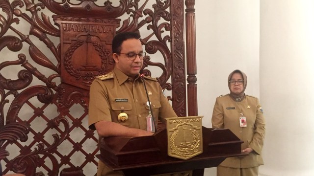 Gubernur DKI Jakarta Anies Baswedan di Balai Kota, Jakarta , Selasa (5/3). Foto: Moh Fajri/kumparan