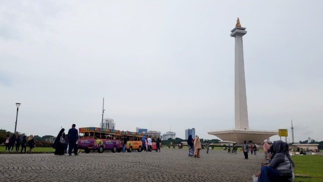 Suasana Monas di hari libur Nyepi 2019. Foto: Efira Tamara Thenu/kumparan