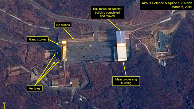 Citra satelit situs peluncur roket Sohae, Korea Utara Foto: Airbus DS/Handout via REUTERS