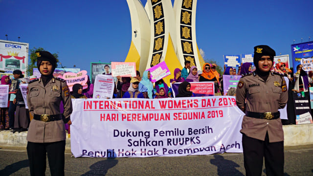Aktivis Perempuan di Aceh Gelar Aksi Desak Pengesahan RUU PKS (898621)