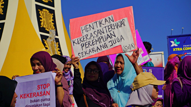 Aktivis Perempuan di Aceh Gelar Aksi Desak Pengesahan RUU PKS (898620)