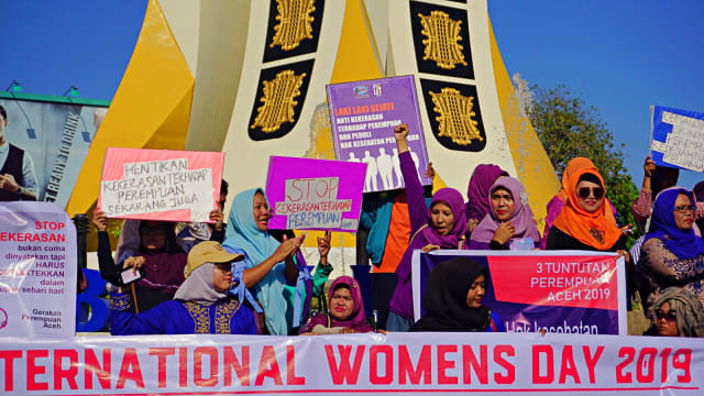 Aktivis Perempuan di Aceh Gelar Aksi Desak Pengesahan RUU PKS (898619)