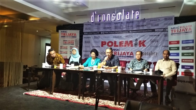 Suasana diskusi polemik bertajuk 'Menuju Debat III Menakar Visi Kesehatan' di Wahid Hasyim, Jakarta Pusat. Foto: Paulina Herasmaranindar/kumparan