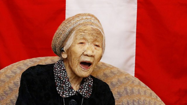 Kane Tanaka, perempuan tertua di dunia. Foto: Kyodo/via REUTERS