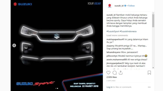 Otomotif, ertiga baru, suzuki, LMPV, ertiga sport