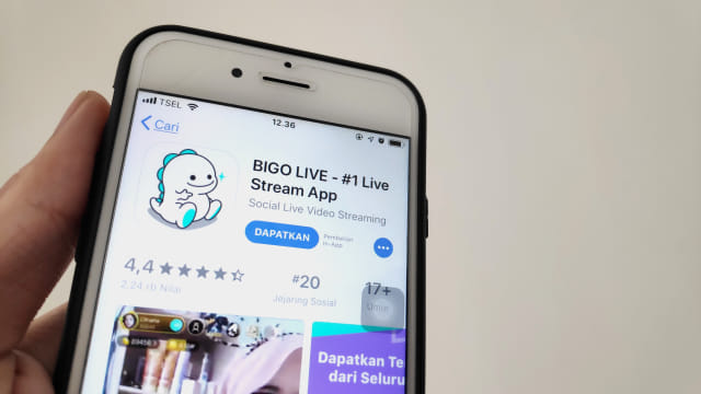 Aplikasi streaming video Bigo Live. Foto: Jofie Yordan/kumparan