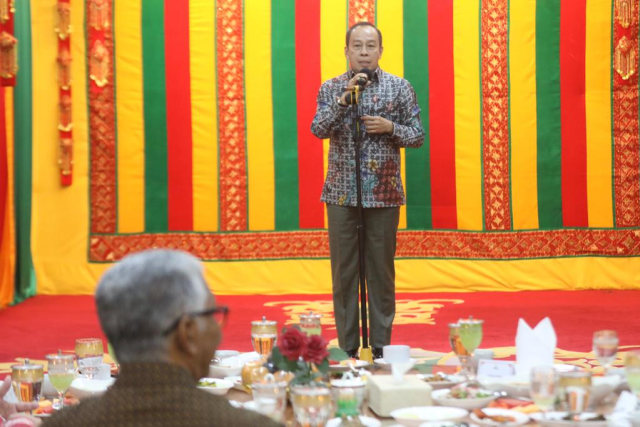 Gubernur Lemhannas saat dijamu Pemerintah Aceh, Senin (11/3) malam. Foto: Suparta