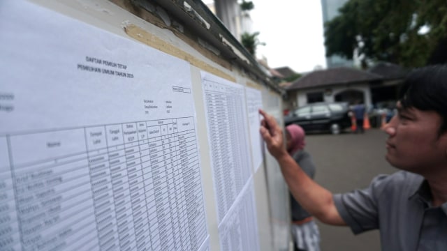 Suasana simulasi pemungutan dan penghitungan suara Pemilu 2019 yang digelar KPU di halaman Gedung KPU, Jakarta, Selasa (12/3). Foto: Nugroho Sejati/kumparan