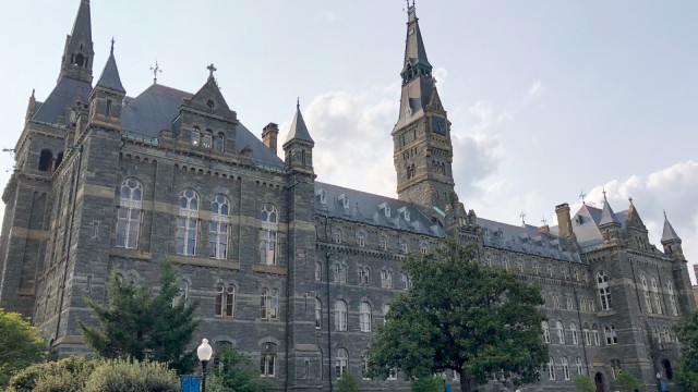 Ilustrasi Georgetown University. Foto: AFP/DANIEL SLIM