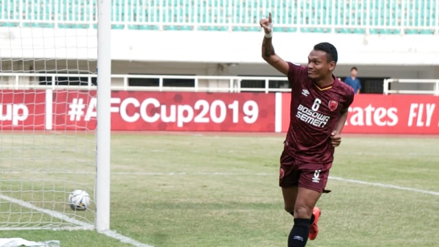 Laga PSM Makassar vs Lao Toyota, Piala AFC 2019, Stadion Pakansari, Bogor, Ferdinan Sinaga