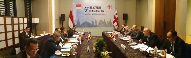 Delegasi RI dan Georgia dalam Konsultasi Bilateral ke-6 (11/3)