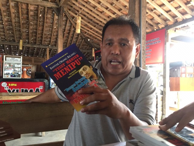 Sudarso Arif memberikan keterangan kepada wartawan di Yogyakarta, Kamis (14/3/2019). Foto: ken