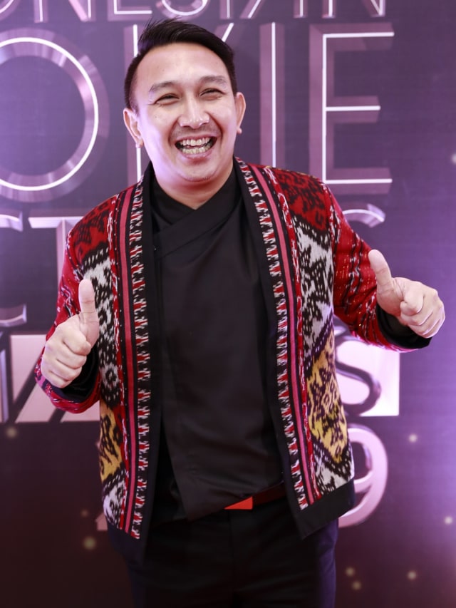 Augie Fantinus saat hadir di Indonesia Movie Actors Award 2019 di MNC Tower, Jakarta, Kamis (15/03). Foto: Ronny