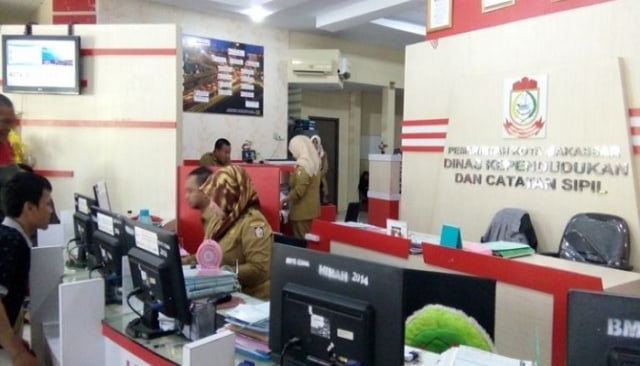 Kantor Dinas Kependudukan dan Pencatatan Sipil (Dispendukcapil) Kota Makassar. (int)