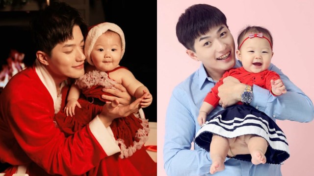 Lee Jeong Hoon dan anak pertamanya. Foto: (Instagram/leejeonghoon)