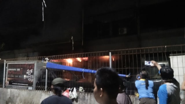 Kebakaran terjadi di Pasar Enjo, Jakarta Timur Foto: Sudin Damkar Jaktim